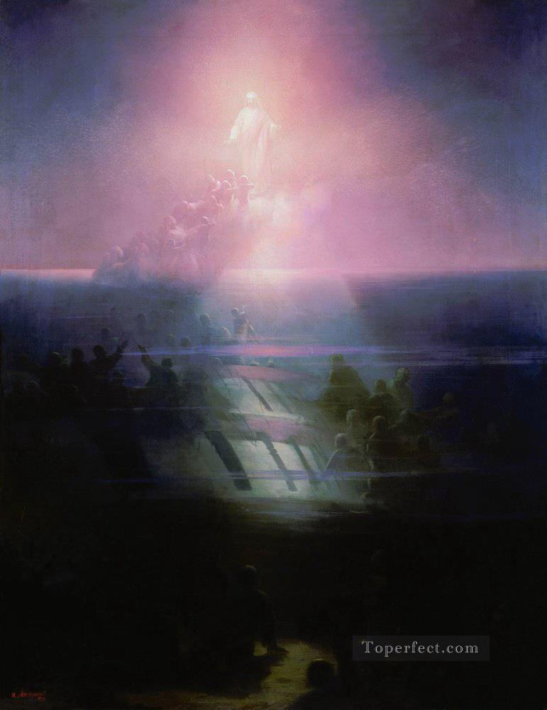 naufragio de lefort Jesucristo Romántico Ivan Aivazovsky Ruso Pintura al óleo